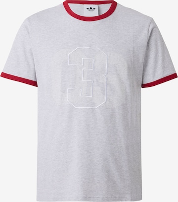 ADIDAS ORIGINALS Тениска 'RINGER' в сиво: отпред