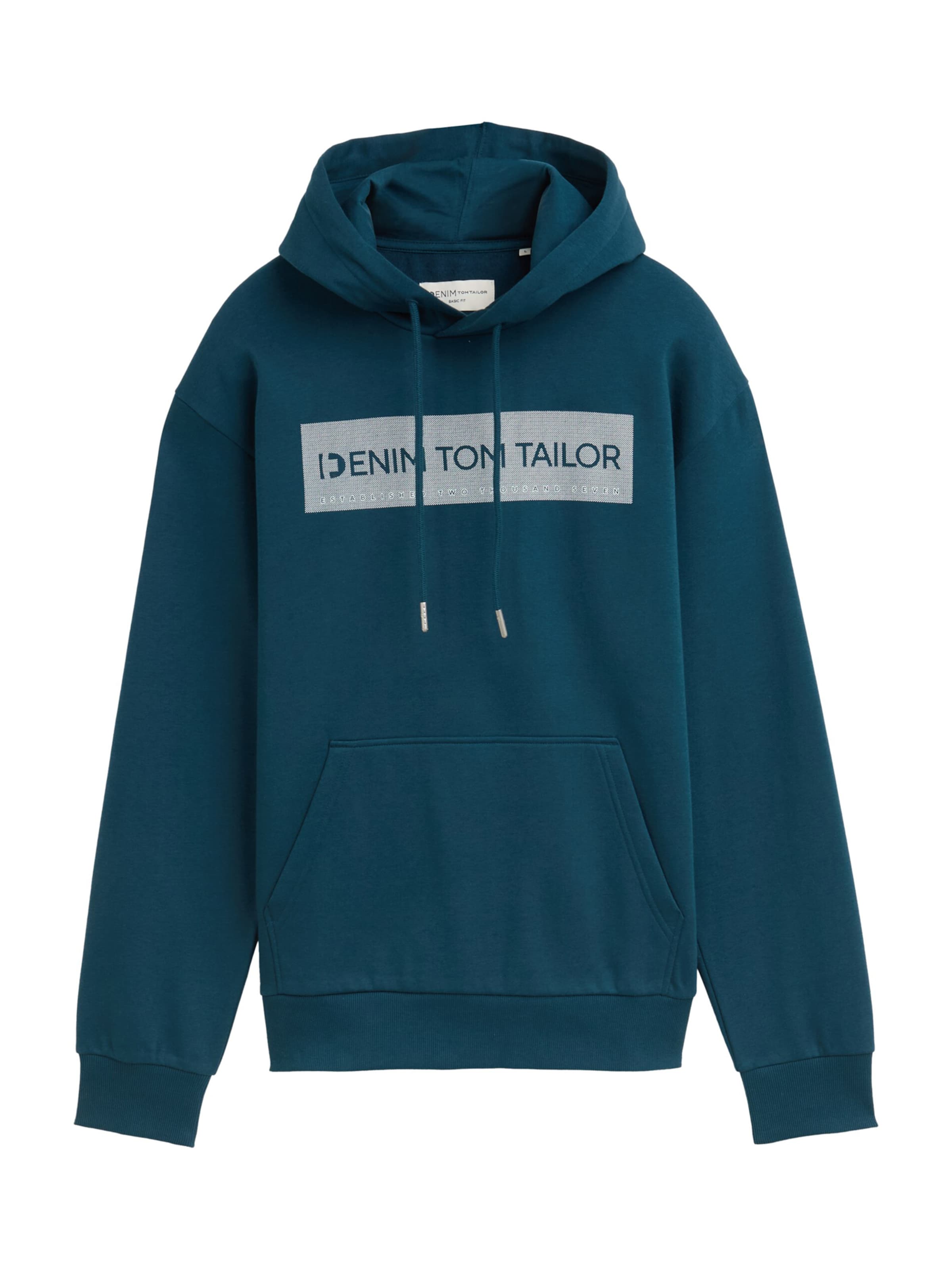 TOM TAILOR DENIM Sweatshirt in Green: front