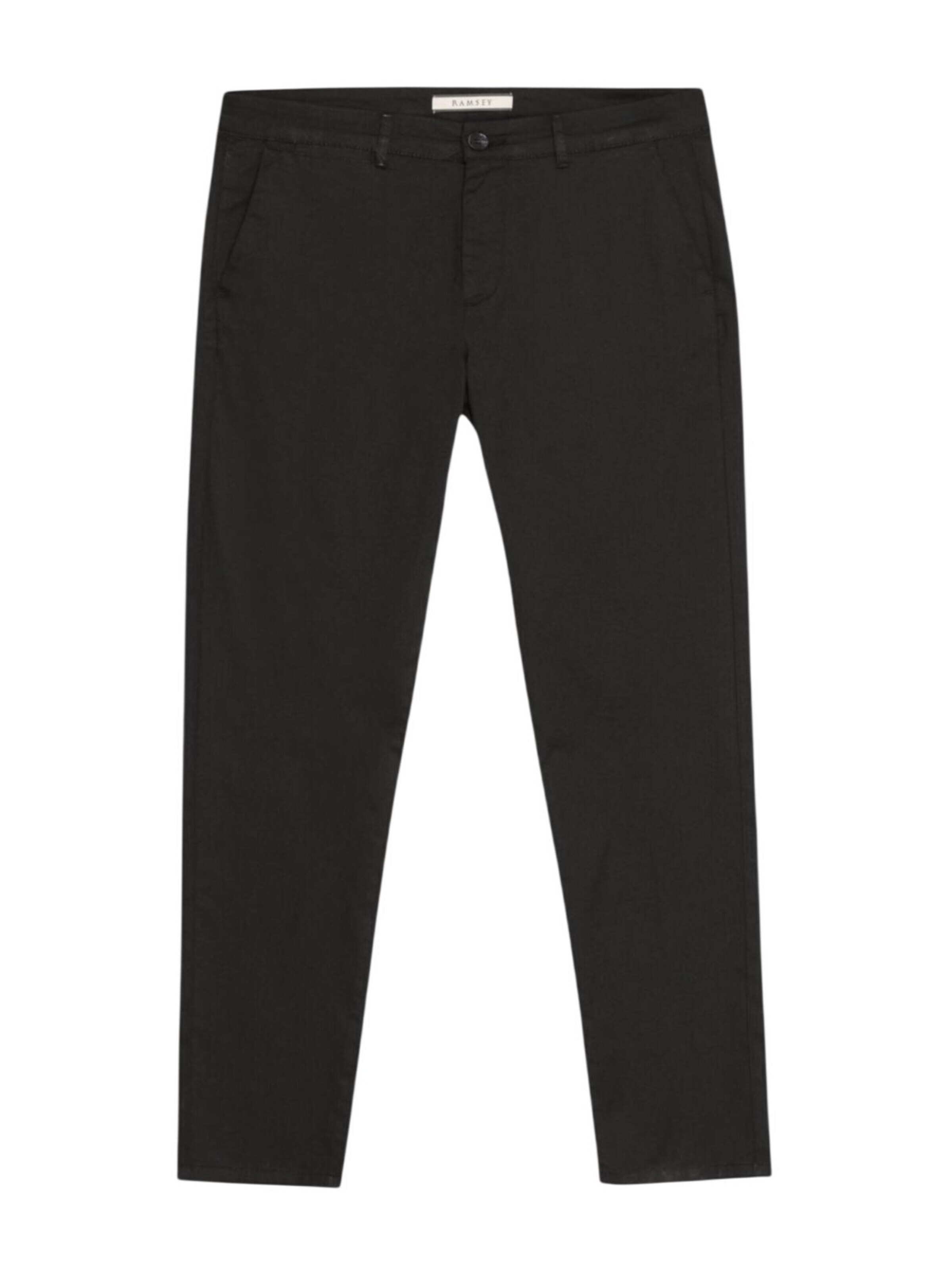 Ramsey Regular Chino trousers in Black: front