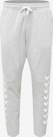 Hummel Tapered Sportbroek 'Ray 2.0' in Grijs: voorkant