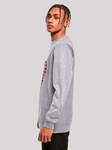 F4NT4STIC Sweatshirt 'I Love You 01001001 Binary Code Herz Valentinstag' in Grijs