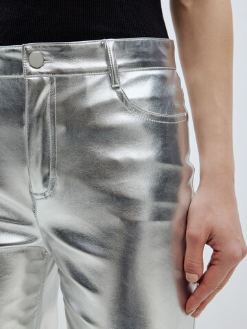 EDITED Regular Trousers 'Oona' in Silver