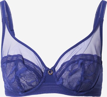 Chantelle Bustier BH 'TRUE LACE' in Blauw: voorkant