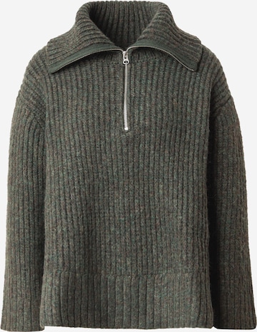 WEEKDAY Tröja 'Cillia' i grön: framsida