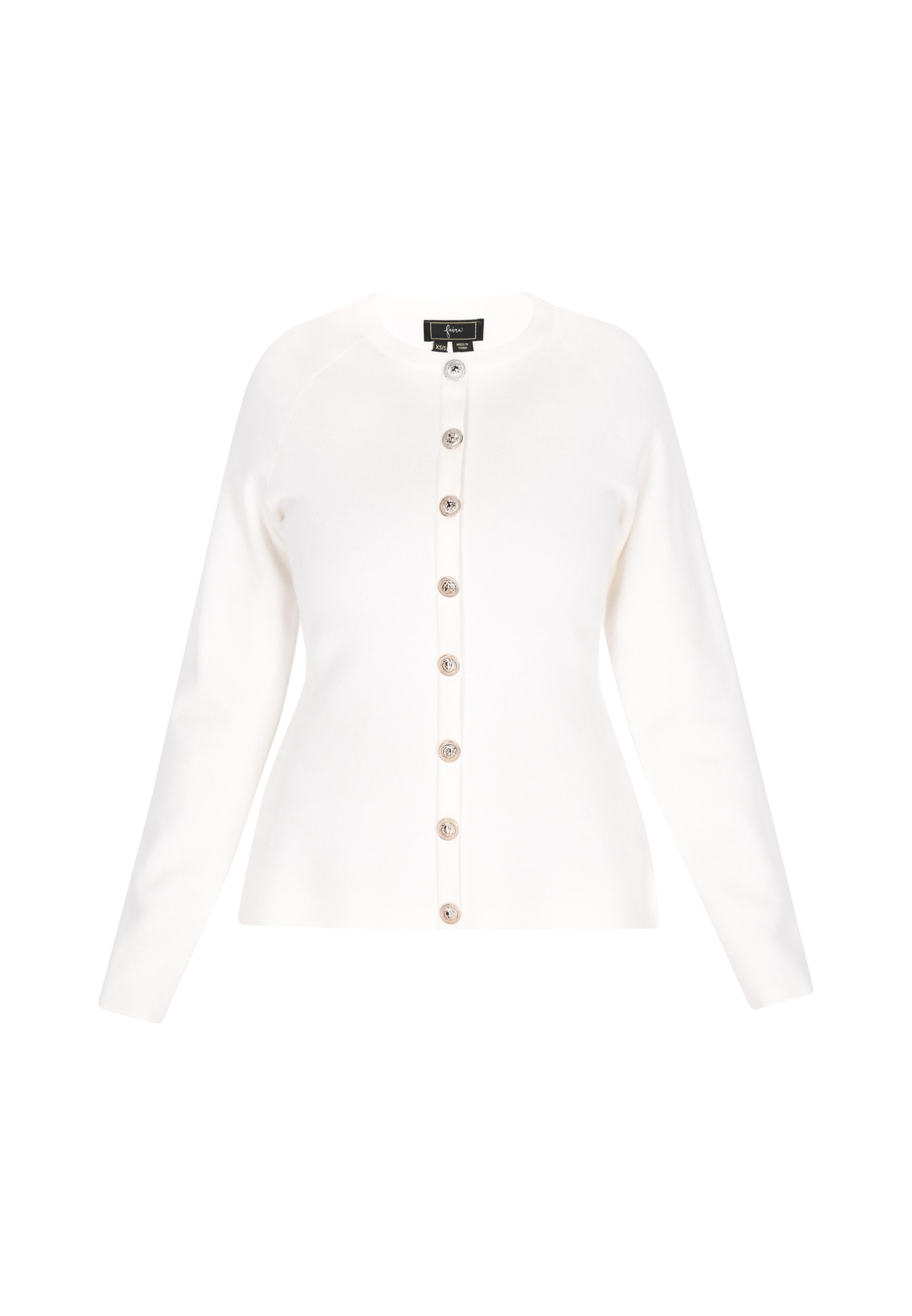 faina Вязаная кофта в Белый: спереди