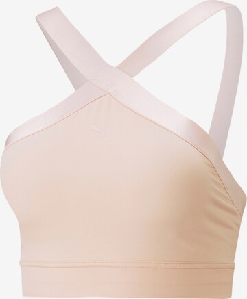 Reggiseno sportivo di PUMA in rosa: frontale