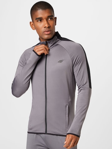4F Training Jacket 'BLMF010' in Grey: front