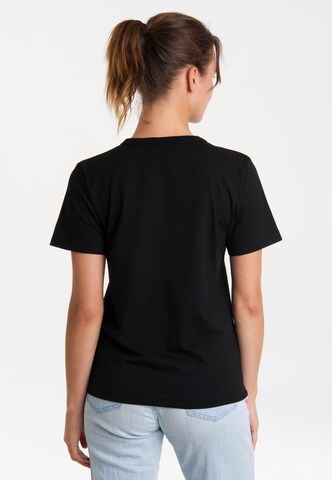 LOGOSHIRT Shirt 'MIB - Protecting The Earth' in Black