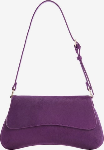 MANGO Shoulder Bag 'hft wavy' in Purple: front