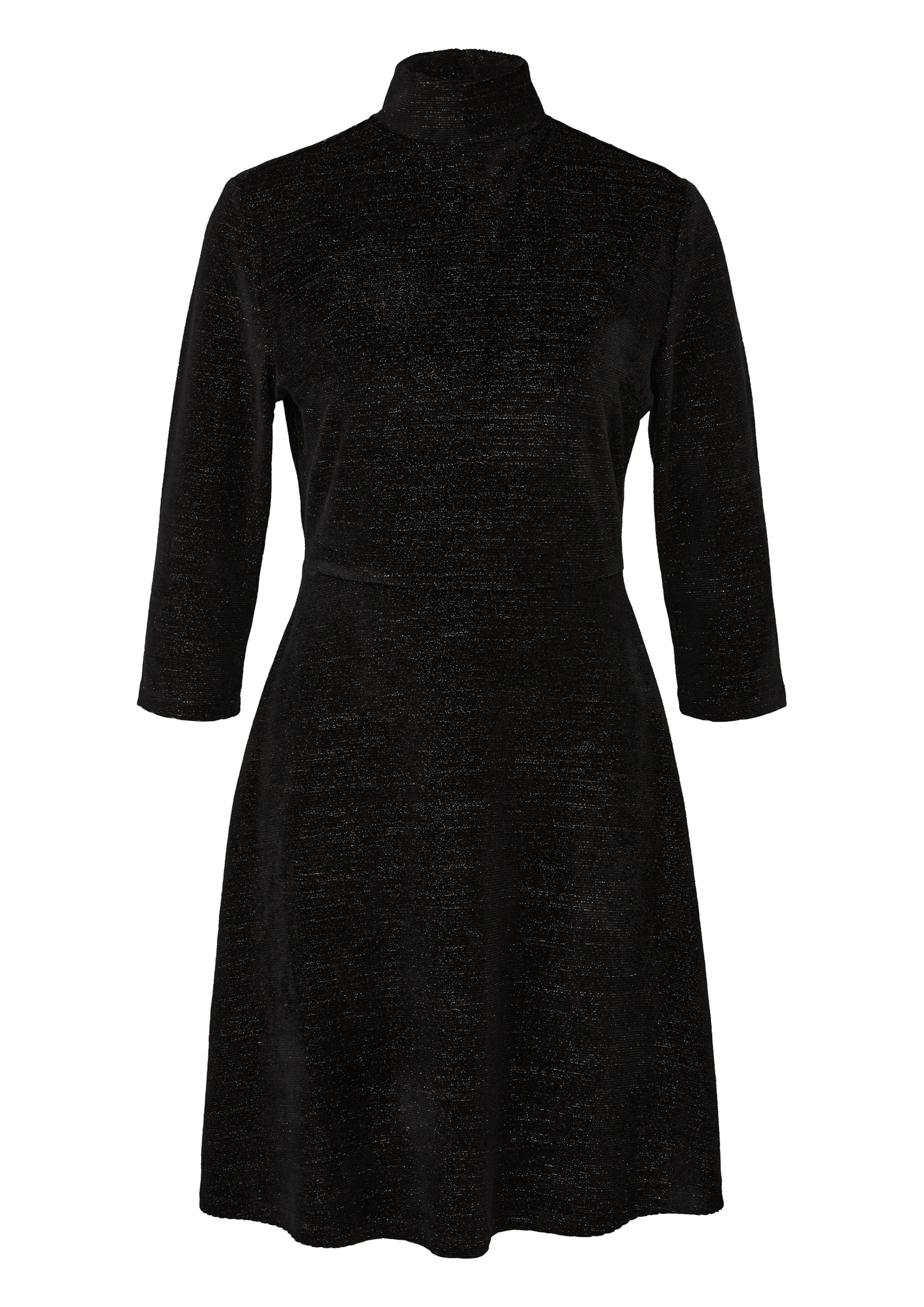 QS Jurk in Zwart: voorkant