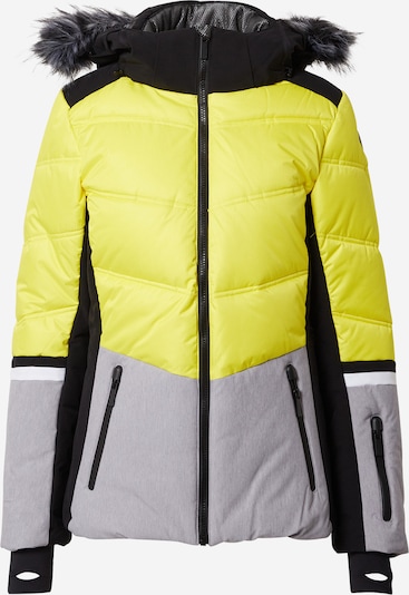 ICEPEAK Outdoor jacket 'Electra' in Yellow / Grey mottled / Black, Item view