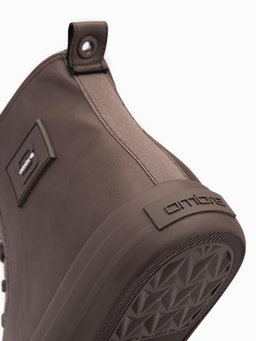 Ombre High-top trainers in Brown