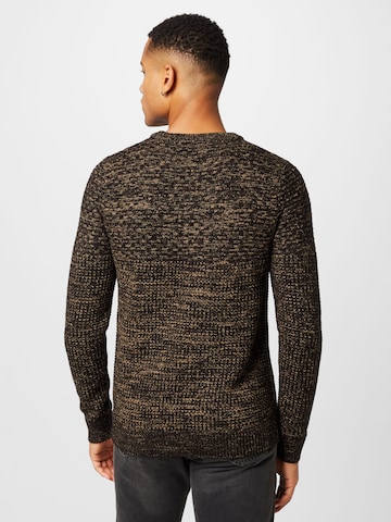 JACK & JONES Sweter 'Bradley' w kolorze brązowy