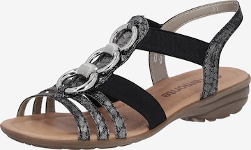 REMONTE Sandals in Black: front