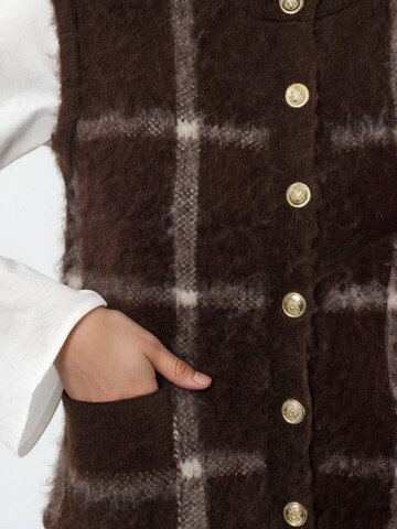 Hiccup Knitted Vest 'Pullunder' in Brown