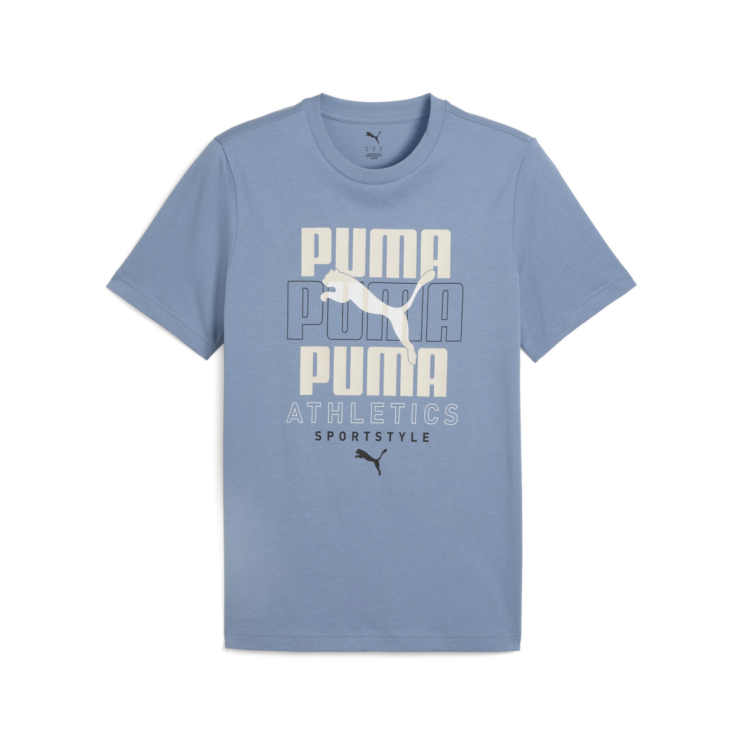 PUMA Shirt in de kleur Beige / Smoky blue, Productweergave