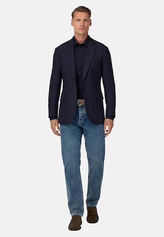 Boggi Milano Regular fit Business-colbert in Blauw