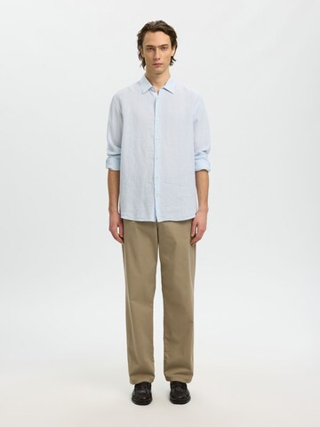 SELECTED Regular fit Button Up Shirt 'SLHKylian' in White