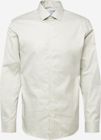 Chemise 'Ethan' SELECTED HOMME en vert : devant