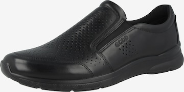 ECCO Classic Flats 'Irving' in Black: front