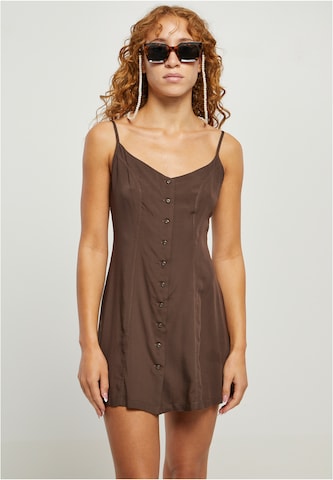 Urban Classics Dress in Brown: front