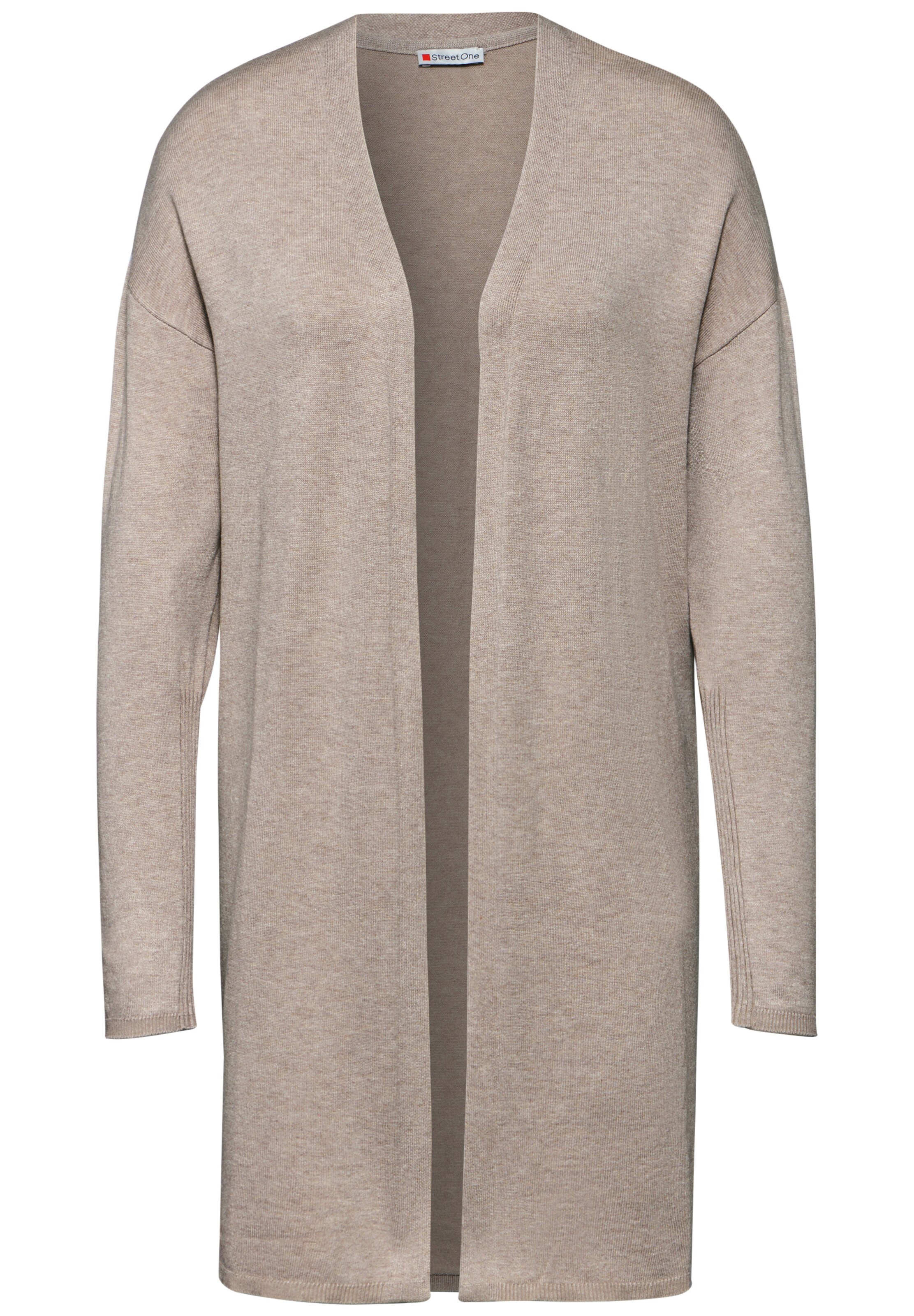STREET ONE Strickjacke in Beige: Vorderseite