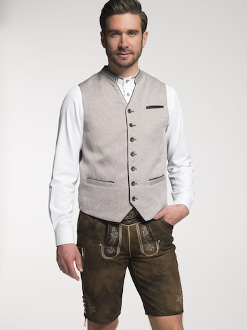 SPIETH & WENSKY Traditional Vest 'Damian' in Grey: front