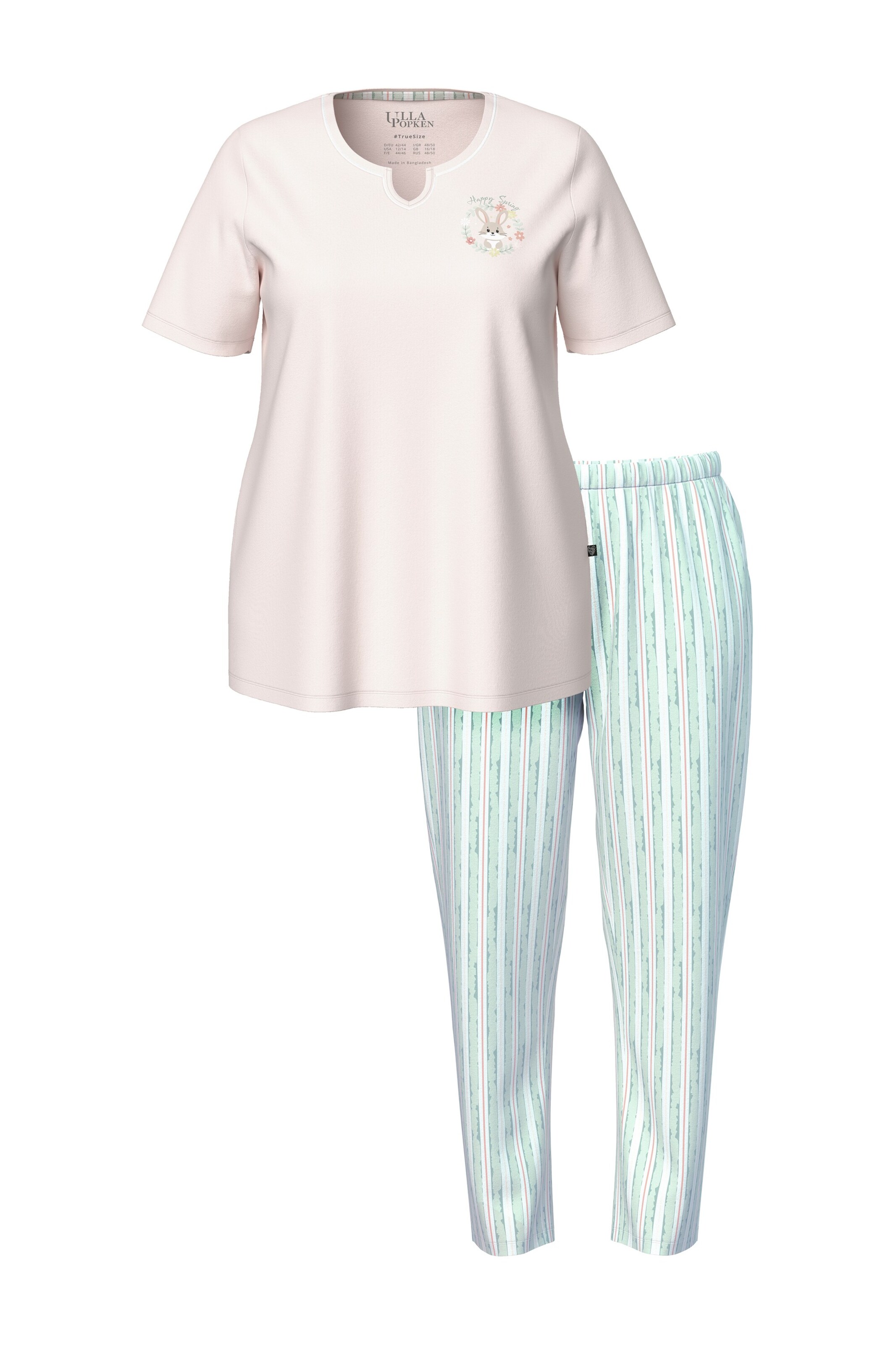 Ulla Popken Pyjama in Roze: voorkant