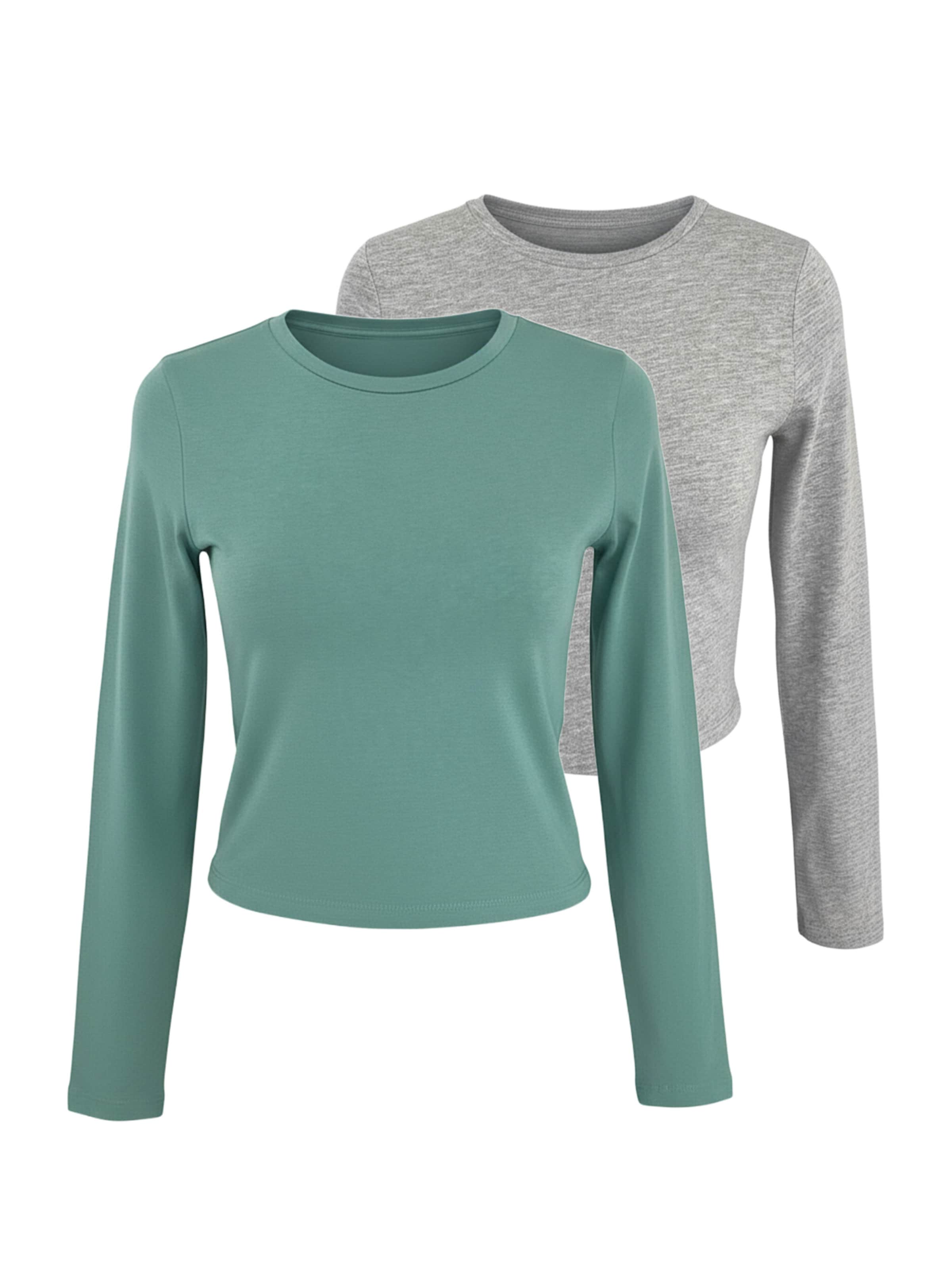 studioselect Särk 'Branka' meleeritud hall / smaragdroheline, Tootevaade