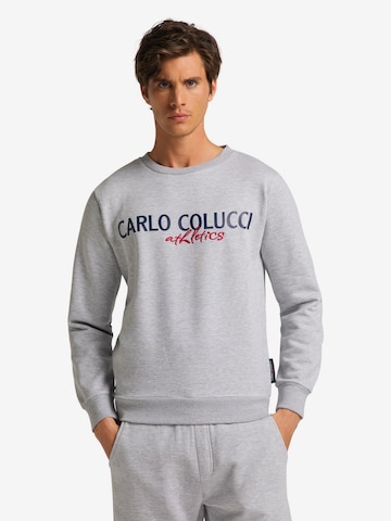Carlo Colucci Sweatshirt 'Contini' in Grey: front