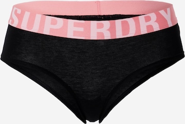 Slip de la Superdry pe negru: față