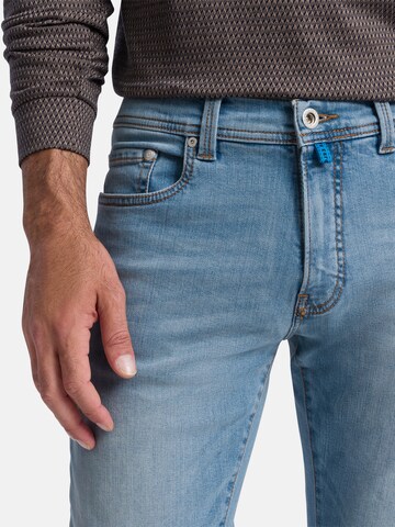 PIERRE CARDIN Regular Jeans 'Green Rivet' in Blau