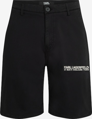 Karl Lagerfeld Regular Bukse i svart: forside