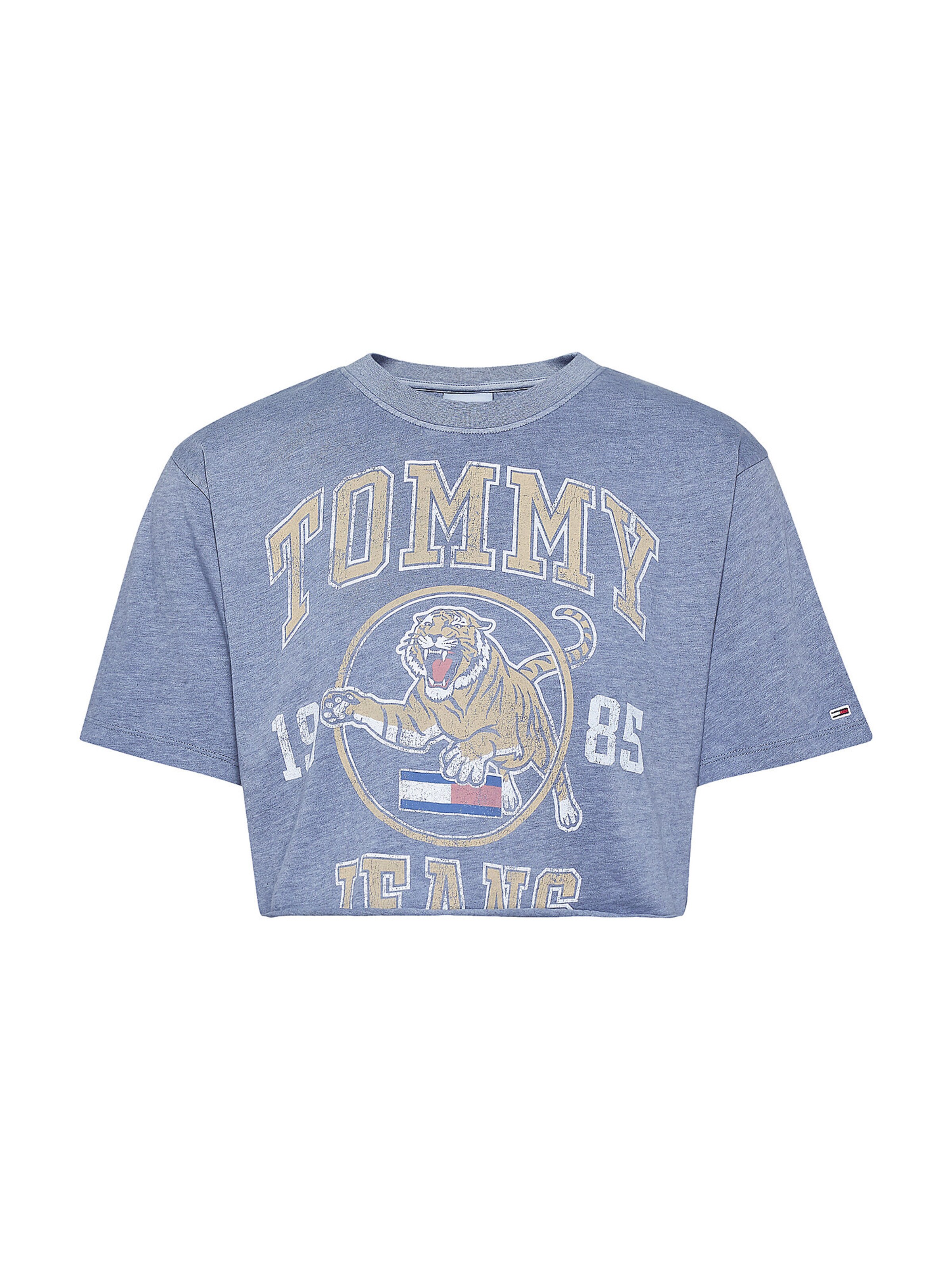 Frauen Shirts & Tops Tommy Jeans T-Shirt in Rauchblau - OG10629