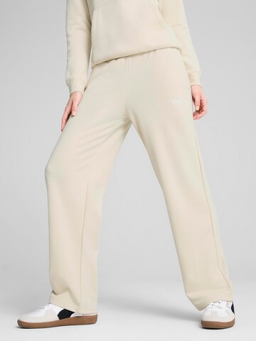 PUMA Loose fit Sports trousers 'ESS No. 1' in White