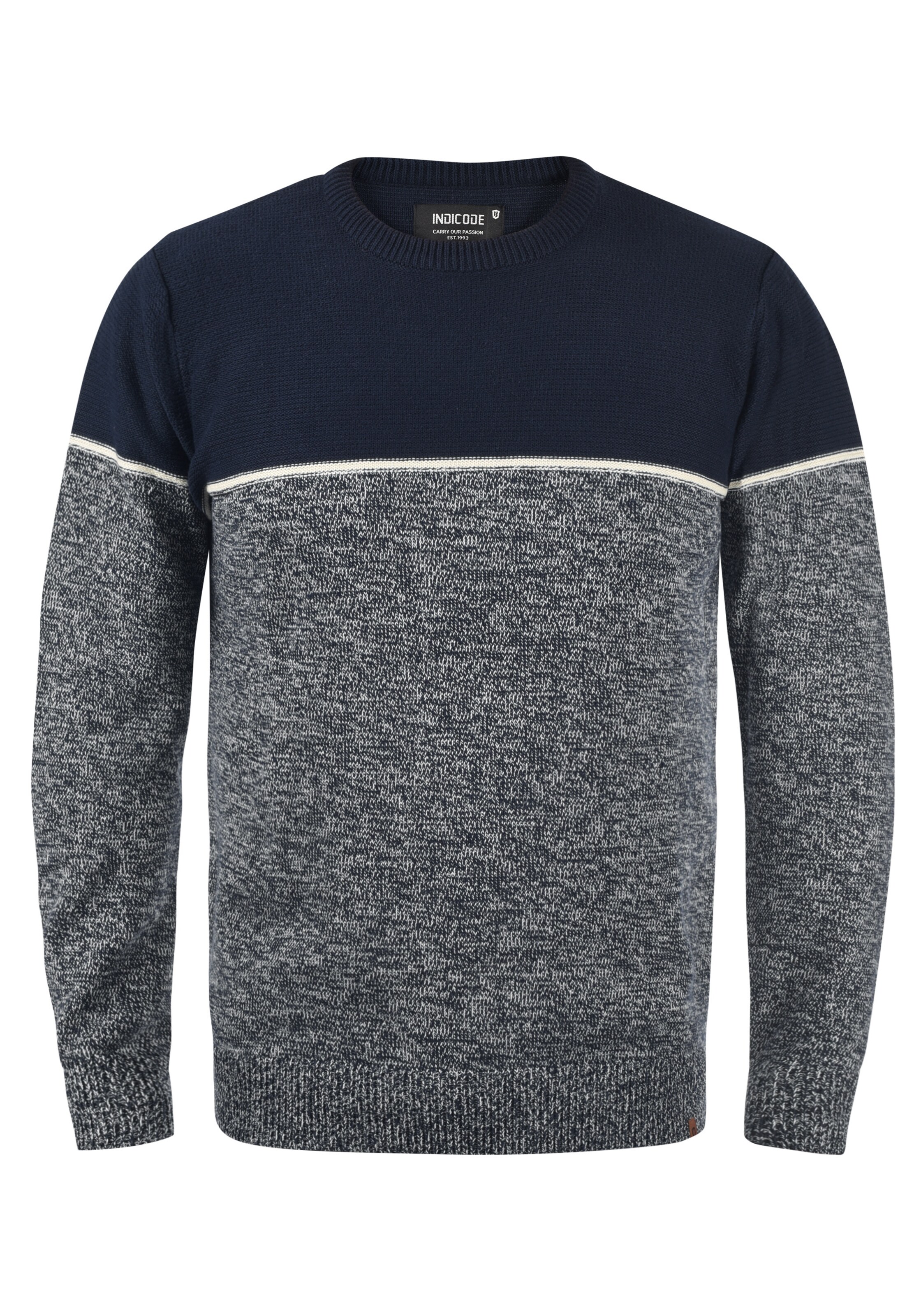 INDICODE JEANS Pullover in Blau: Vorderseite