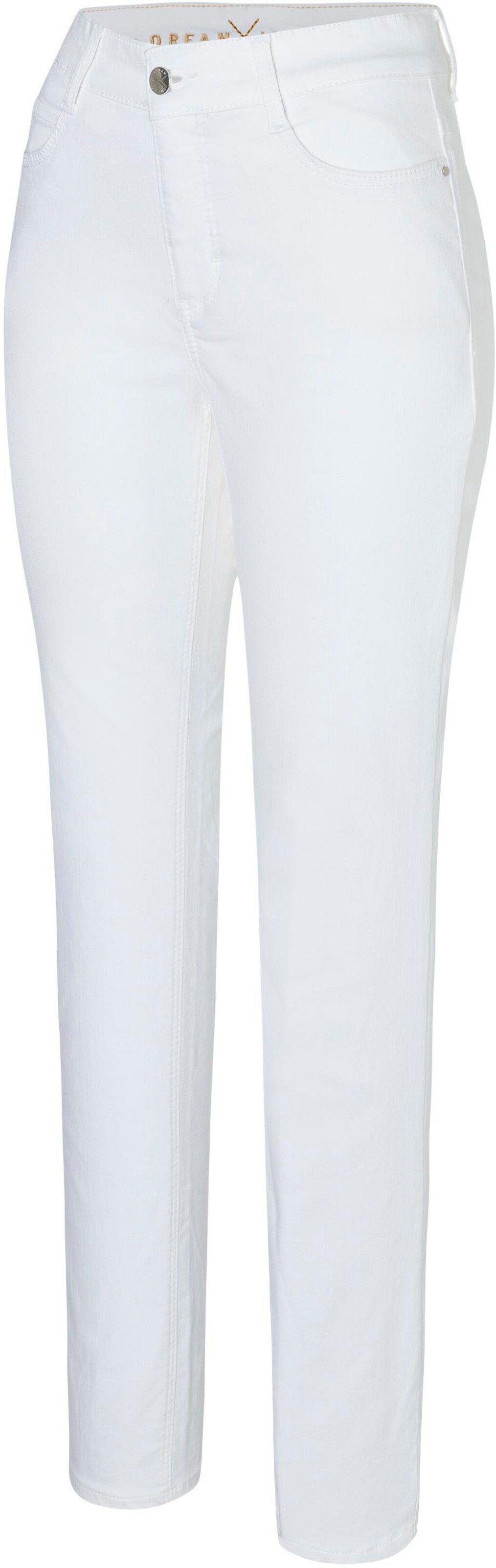 MAC Slimfit Jeans 'Dream' in Weiß