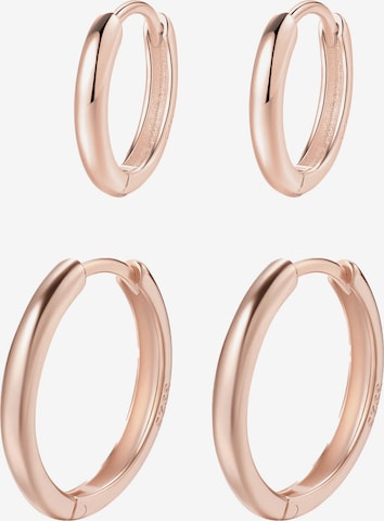 Hey Happiness Earrings 'Grace Duo' in Gold: front