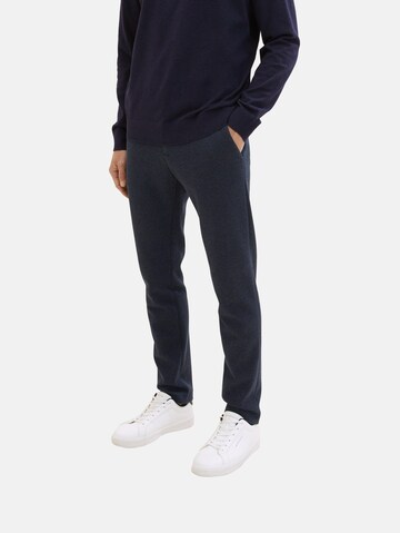 TOM TAILOR Slimfit Chino 'Travis' in Blauw: voorkant