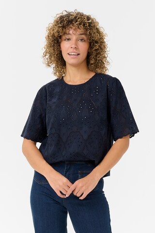Camicia da donna 'Fina' di Cream in blu: frontale