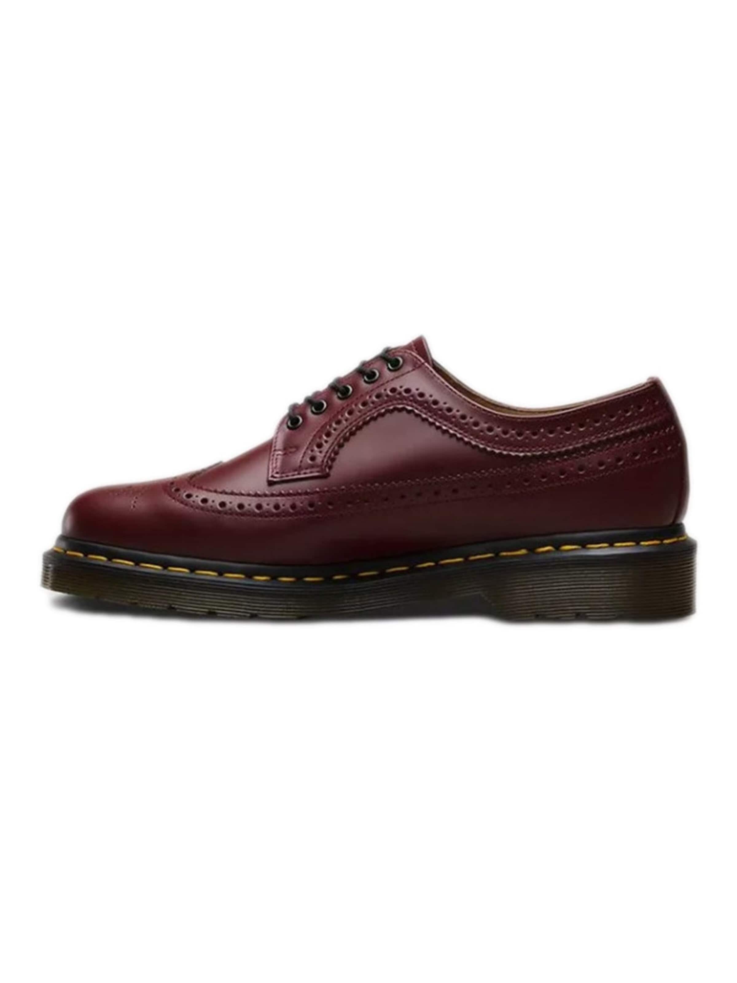 Chaussure à lacets '3989 Smooth' Dr. Martens en rouge