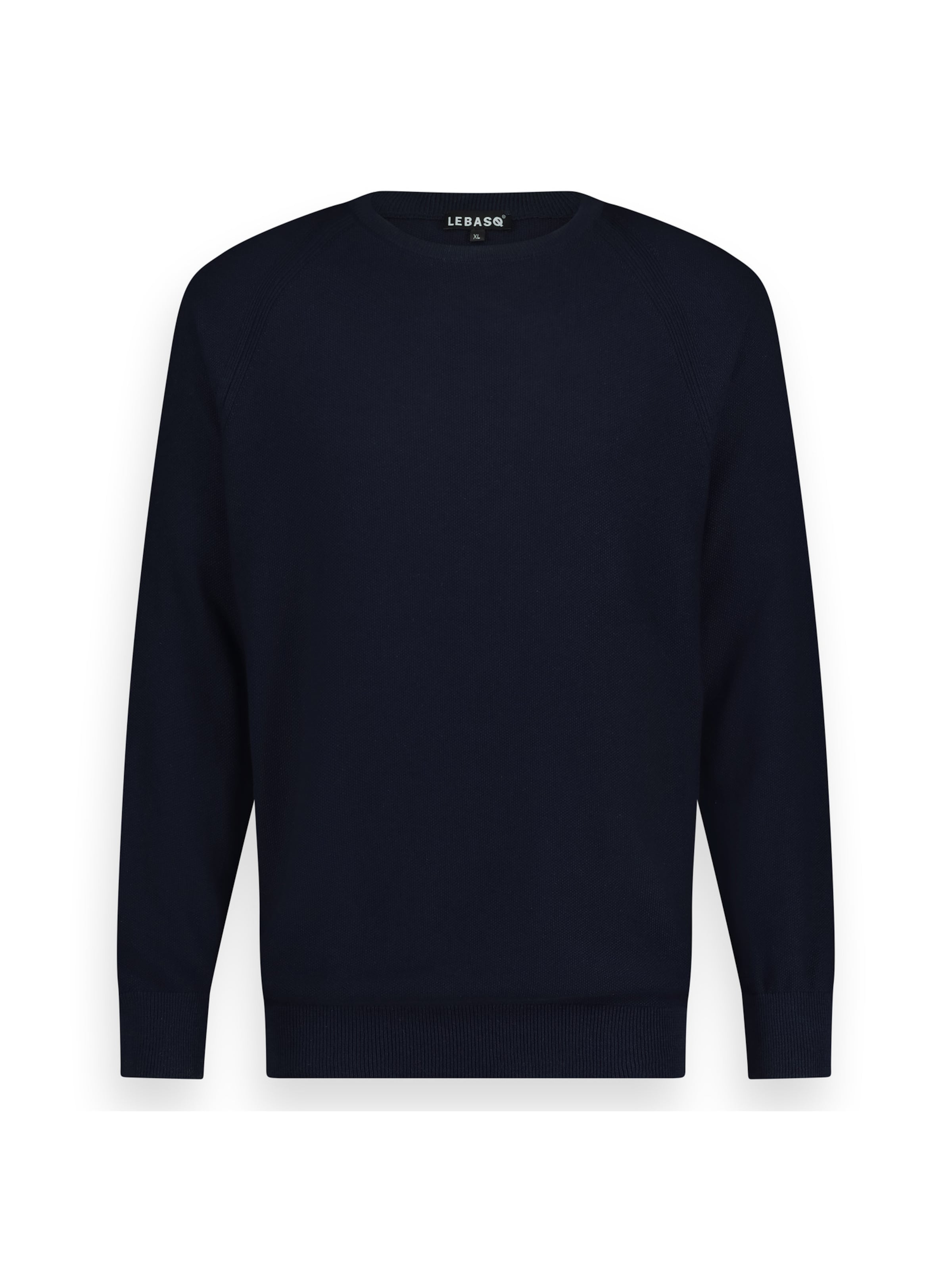 LEBASQ Trui 'Satchmo Fine Knit Sweater' in Blauw: voorkant