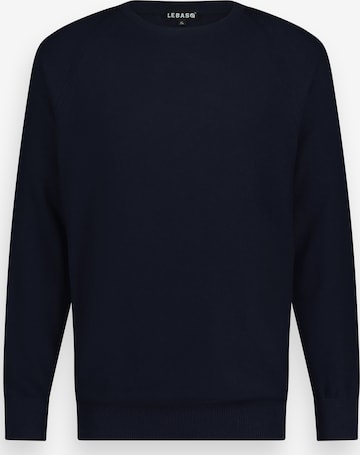 LEBASQ Pullover 'Satchmo Fine Knit Sweater' in Blau: Vorderseite