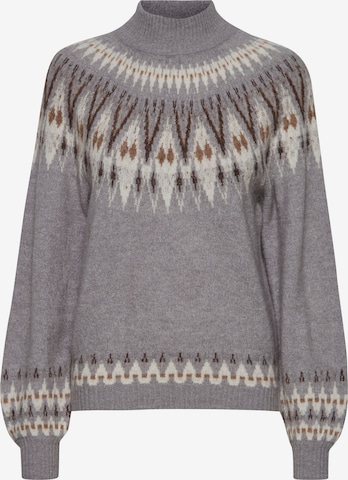 b.young Sweater 'Olika' in Grey: front