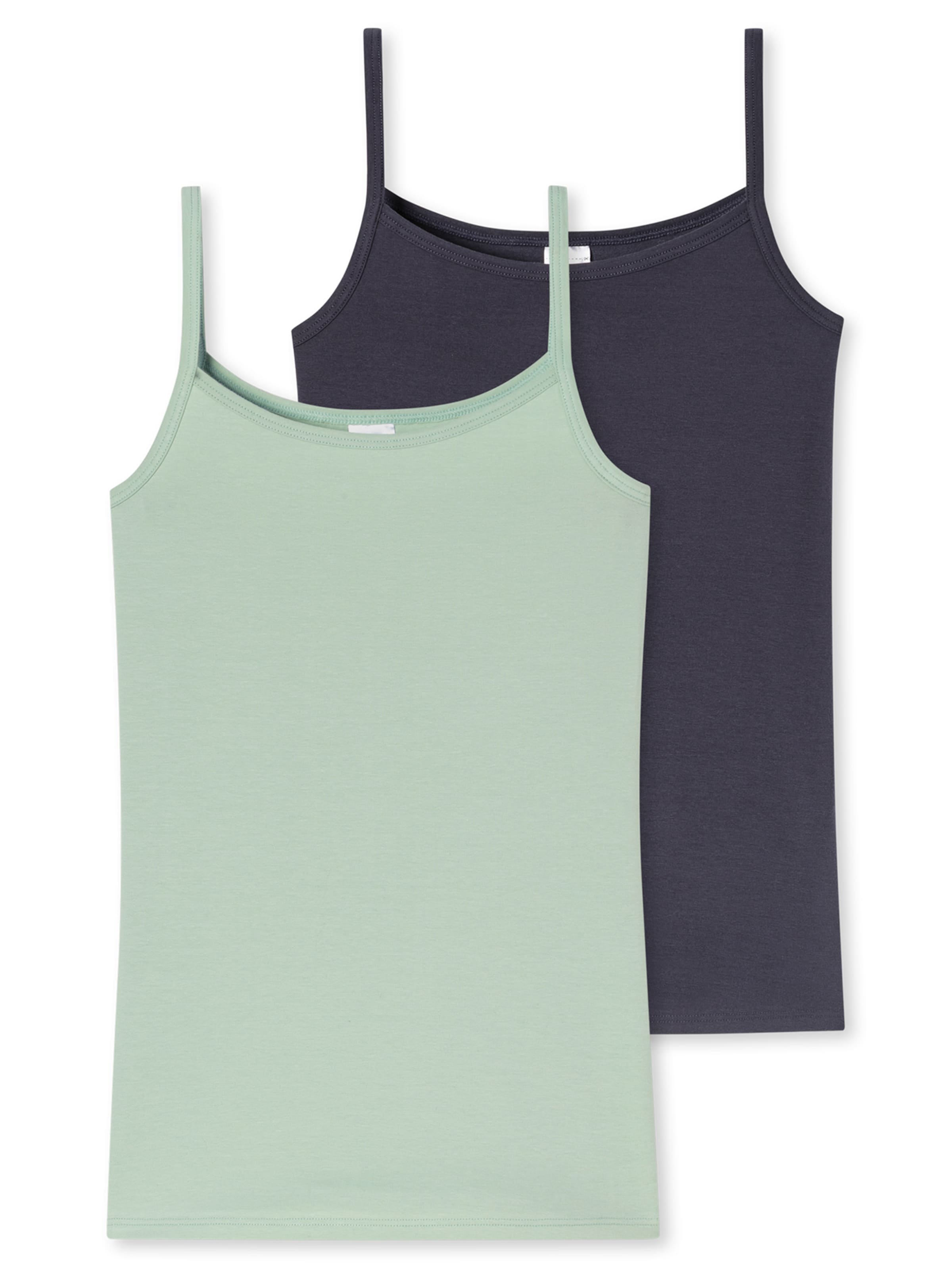 SCHIESSER Onderhemd ' 95/5 Multi ' in Blauw: voorkant