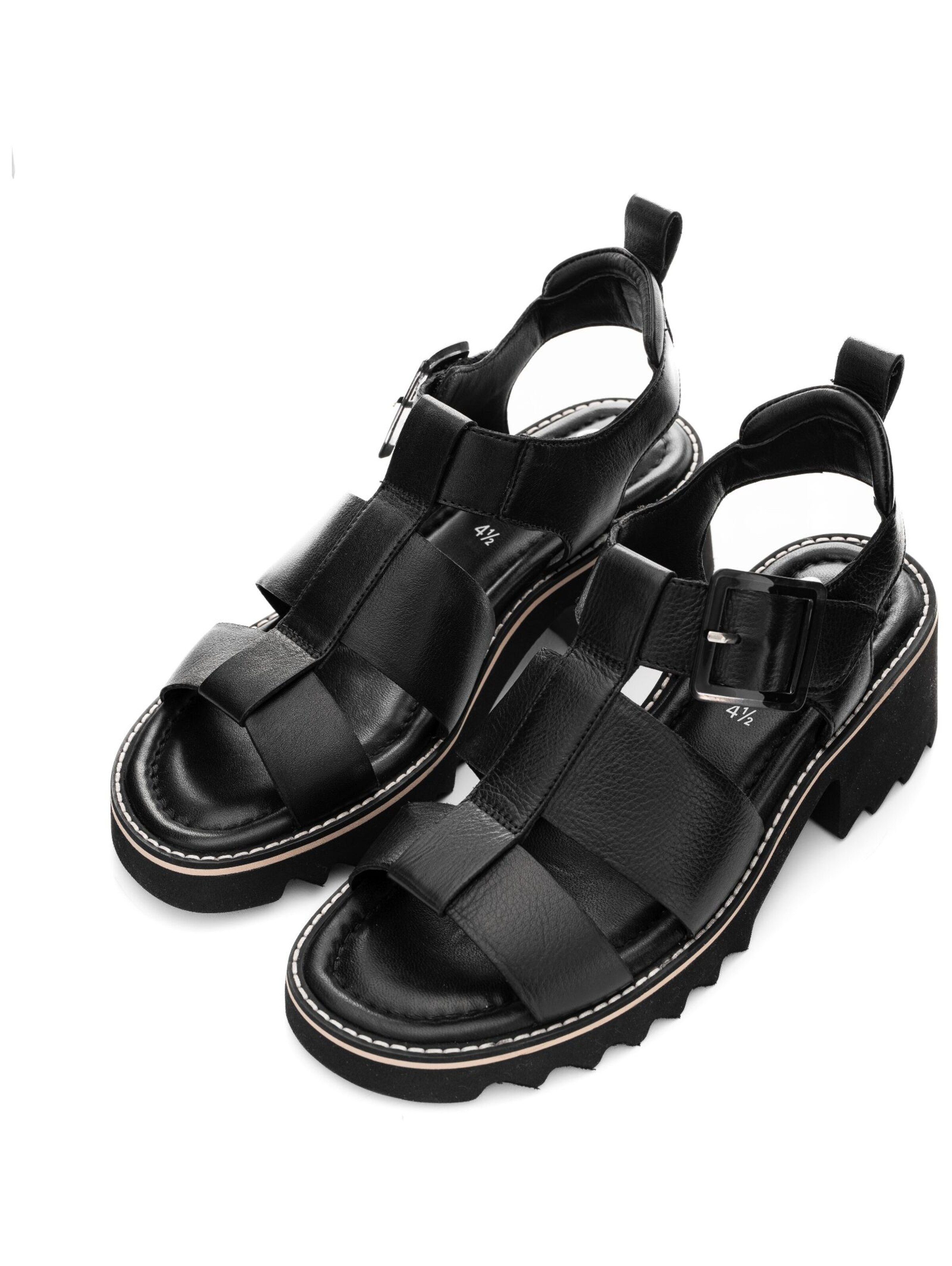 Sandales à lanières ARA en noir