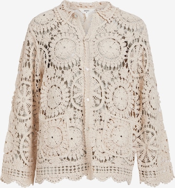 OBJECT Knit Cardigan 'PETRA' in Beige: front