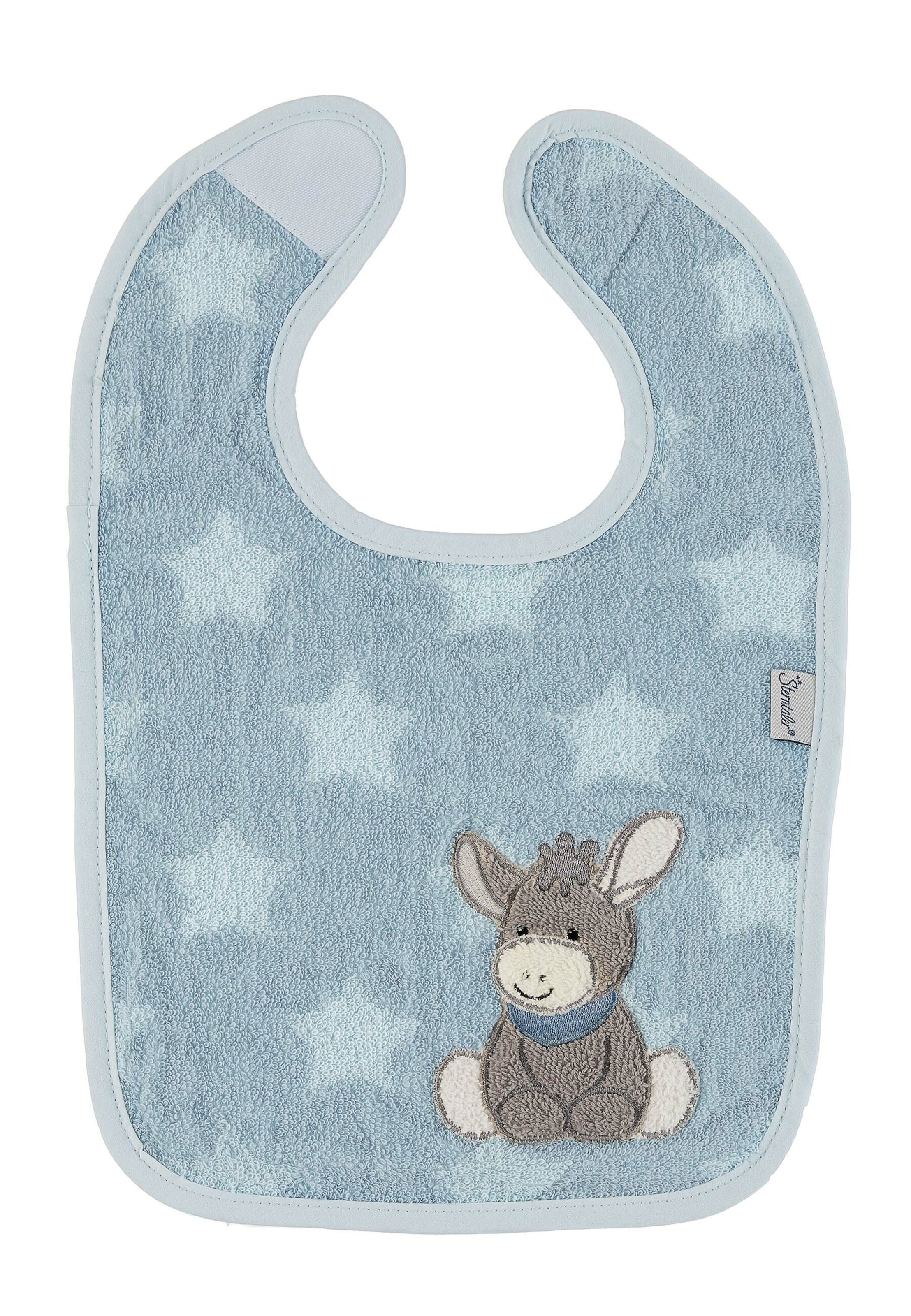 STERNTALER Klettlätzchen 'Emmi' in Blau: Vorderseite