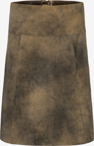 SPIETH & WENSKY Traditional Skirt 'Azzurra' in Brown: front