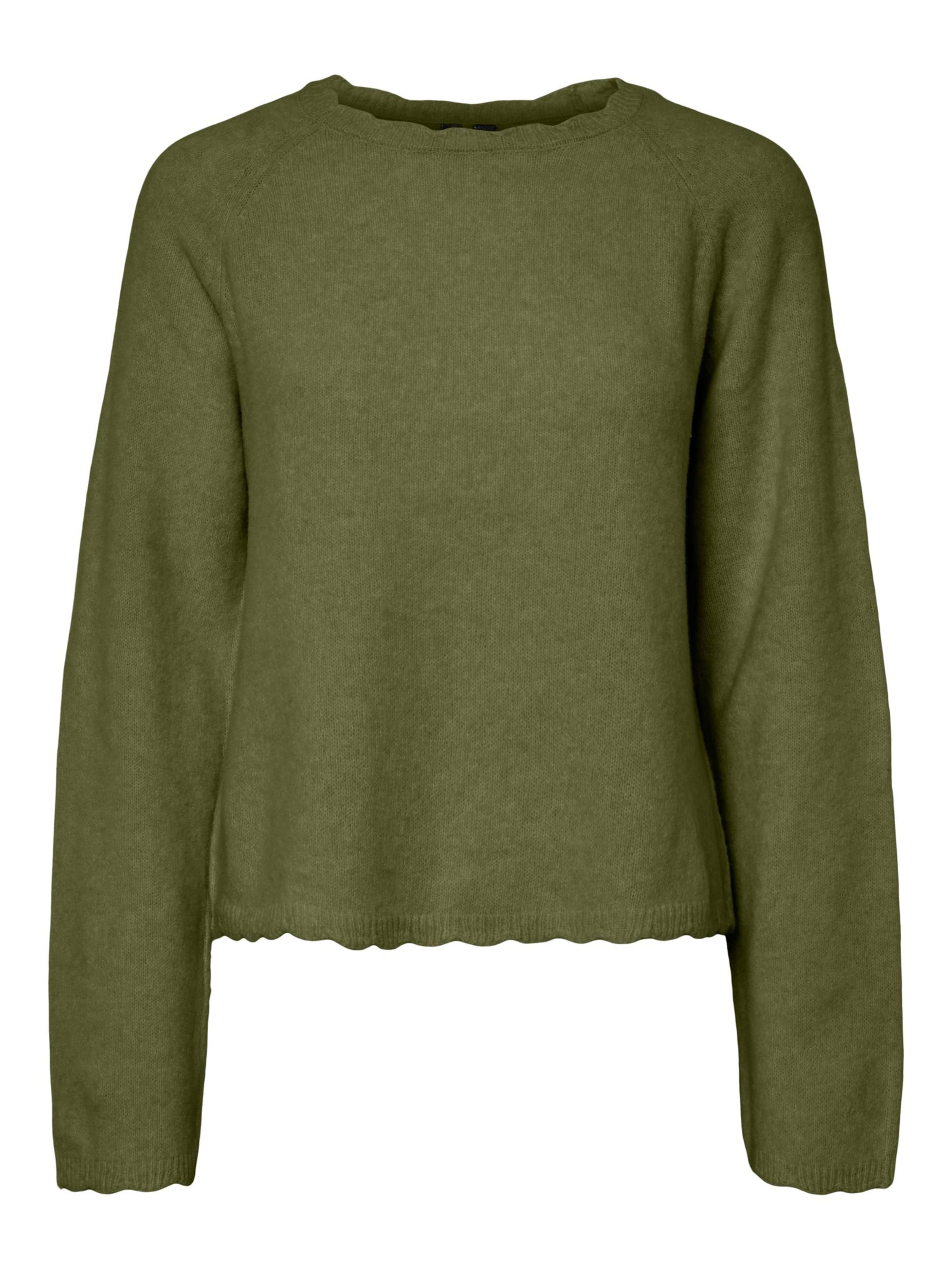 PIECES Sweater 'PCRATH' in Green: front